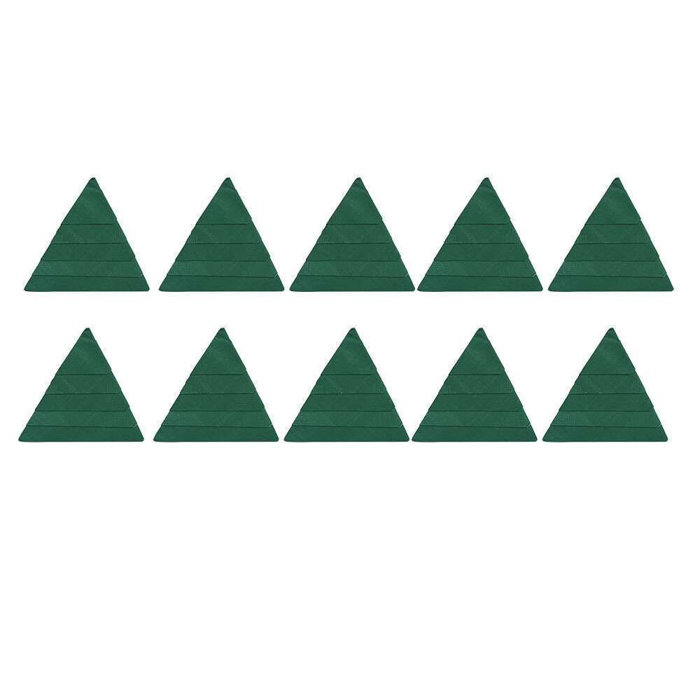Green Christmas tree paper napkin x10