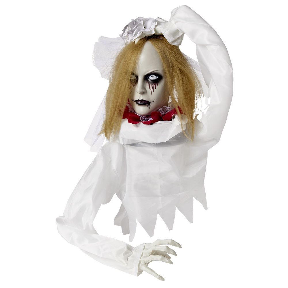 Animated bride white lady Halloween to pose