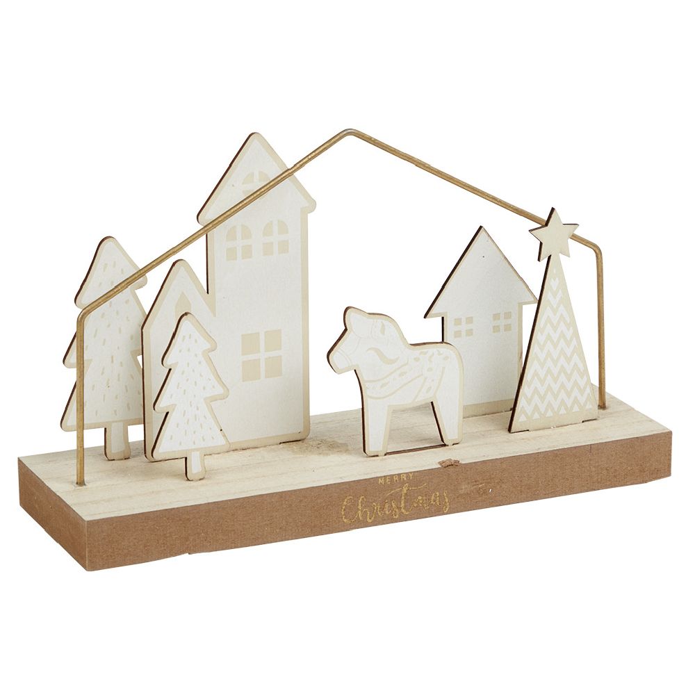 DEKOR NGA DRURI PER FESTA  25x8xH16cm