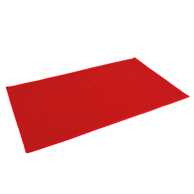 Burgundy red kitchen rug