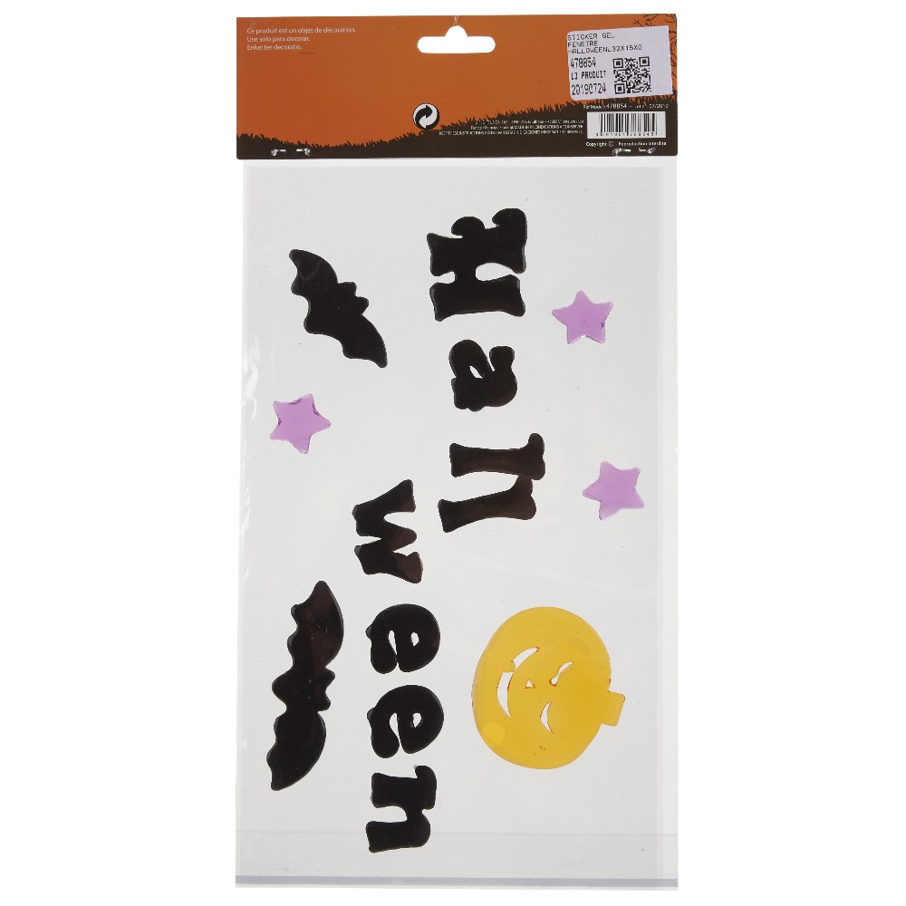 Halloween window decoration gel sticker