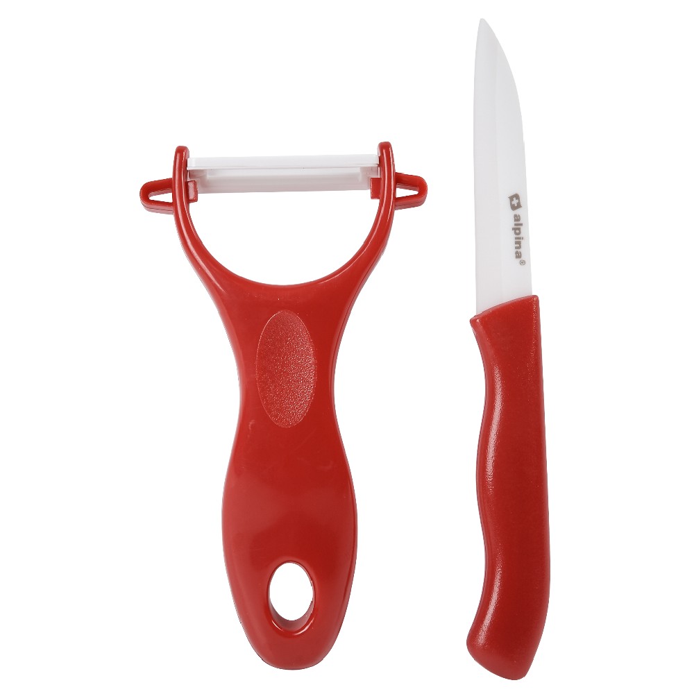 Ceramic peeler and knife
