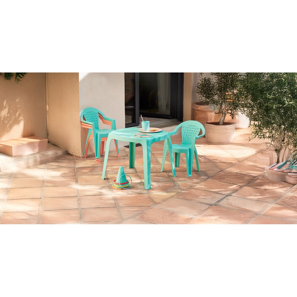 TAVOLINE KOPSHTI PER FEMIJE NGA PVC L56X51X45CM