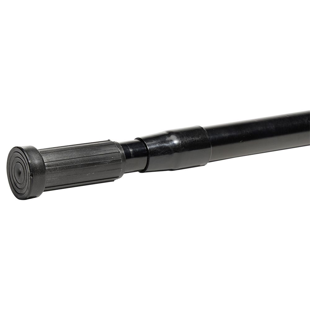 Black extendable shower bar 110-200 cm