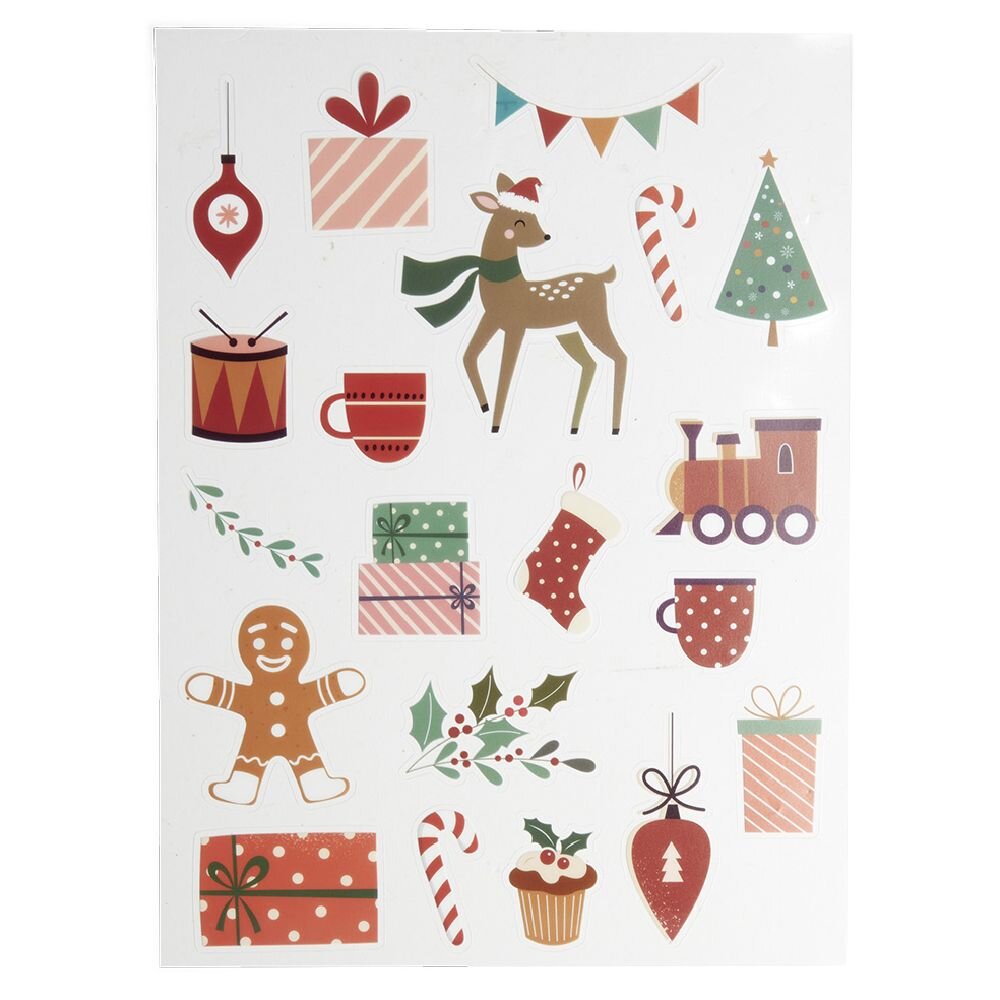 Christmas window and wall decoration adhesive scene - 2 models