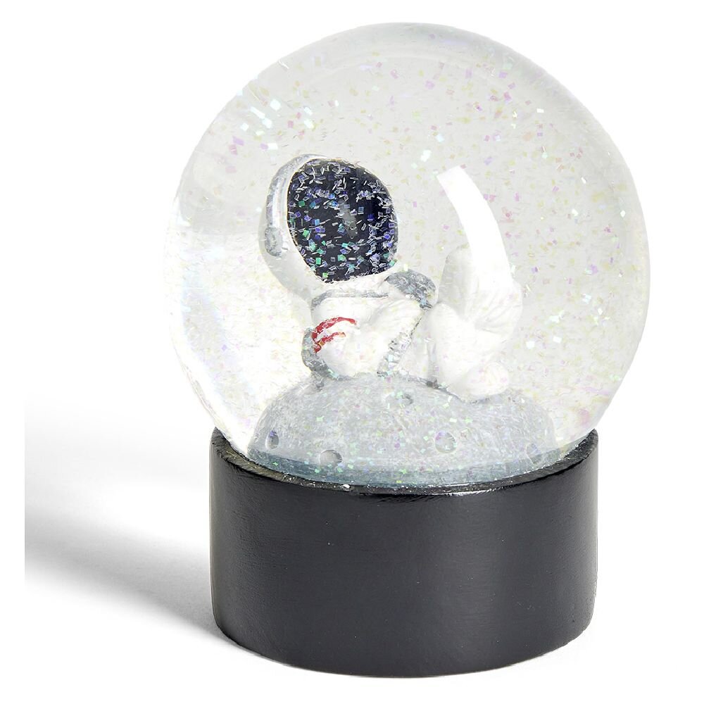 Astronaut snow globe Ø9xH15cm