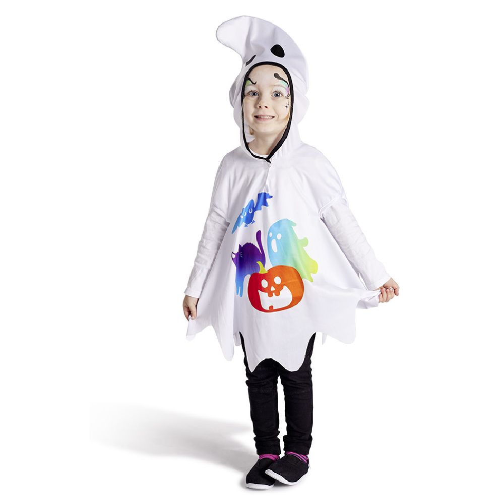Children's Halloween ghost cape costume, 3/4 years old