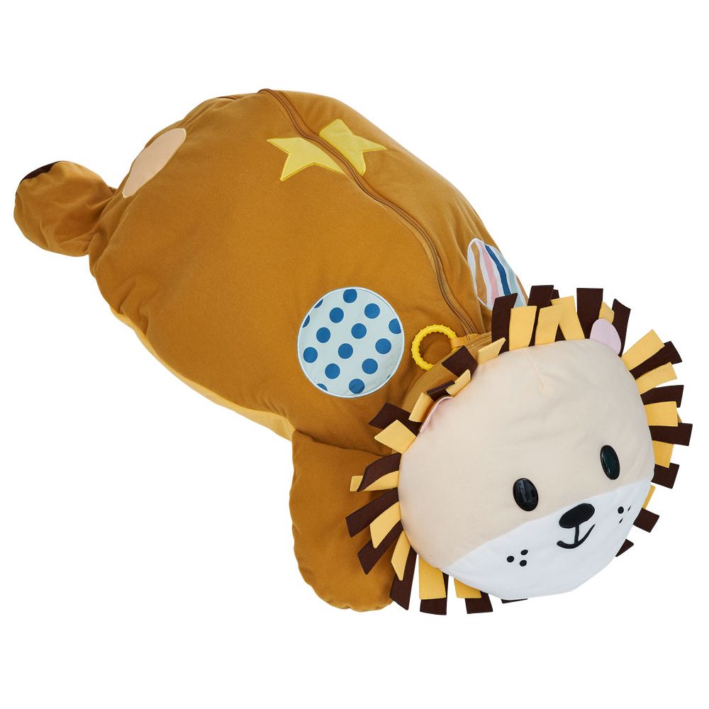 Lion ball pit plush L.100x59xH.32 cm + 20 multi-colored balls