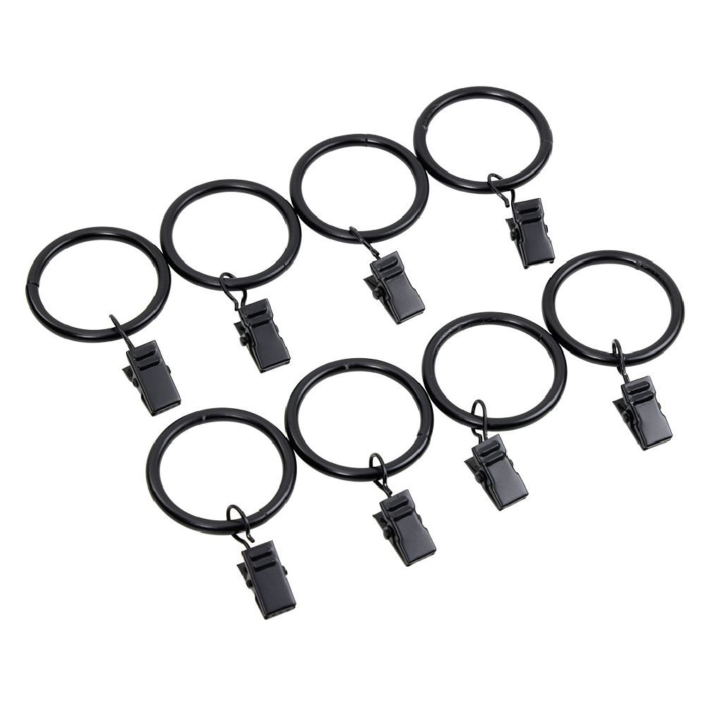 Black clip ring x8
