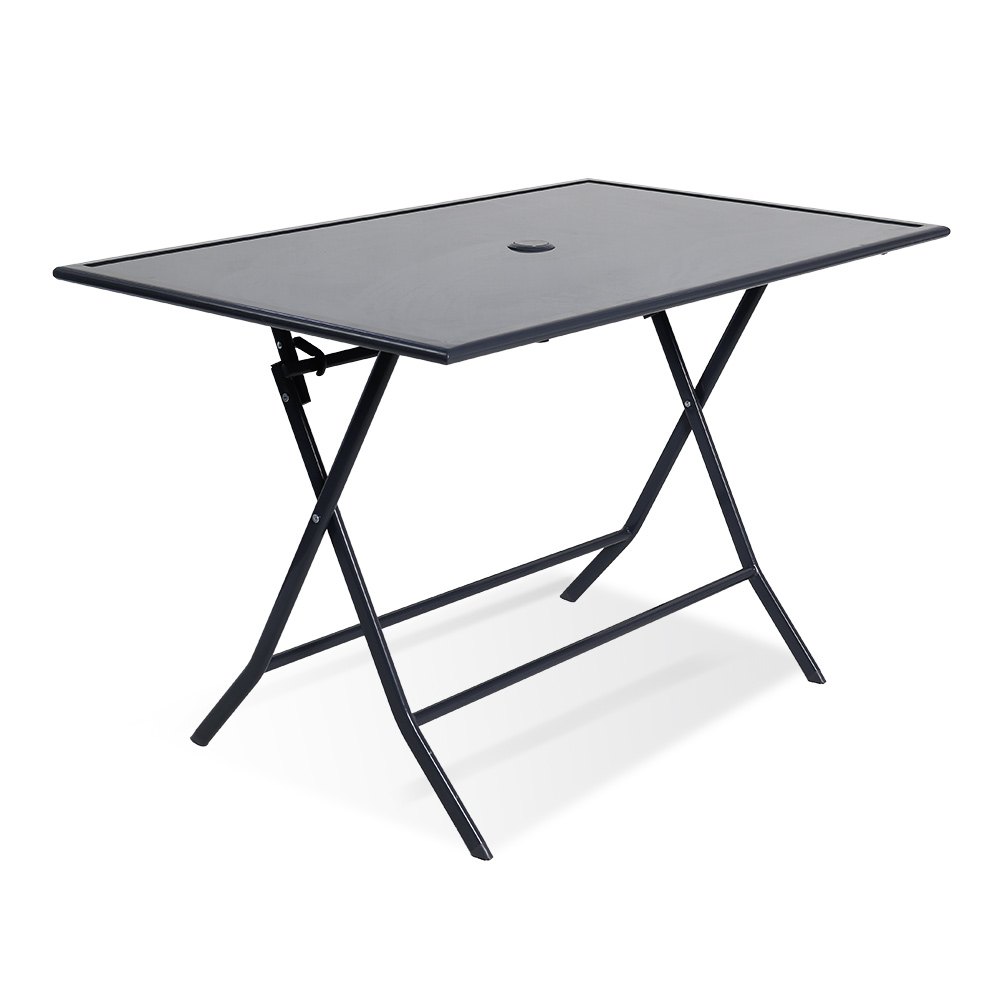 London folding garden table for 4 people, anthracite, 110 x 71 x 70 cm