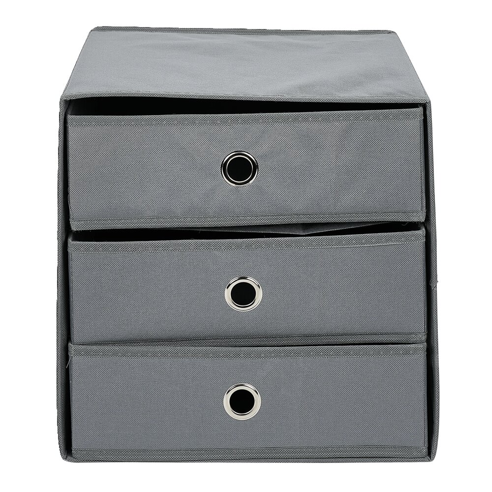 KUTI MAGAZINIMI ME 3 RAFTE NGA POLIESTERI 31x29x31cm | 625529