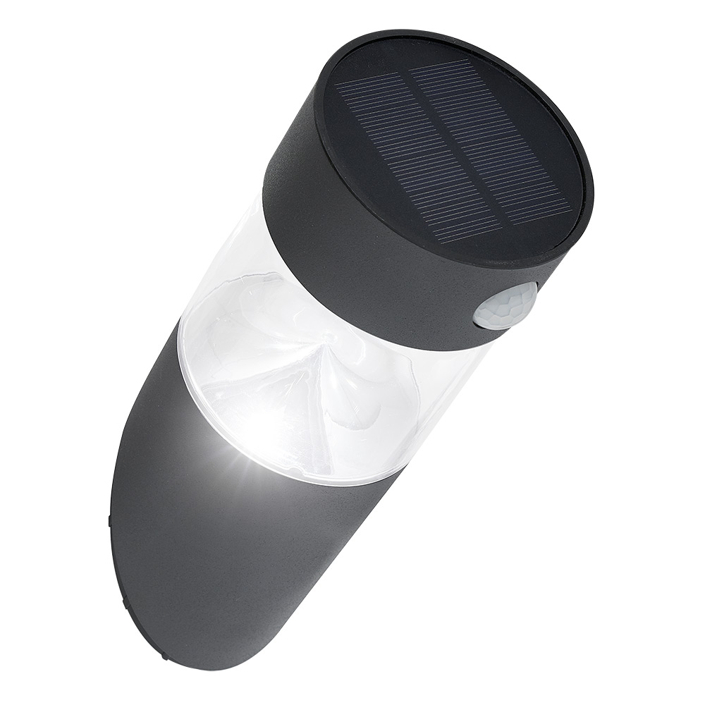 DETEKTOR LËVIZJEJE PREJ ÇELIKU INOX DRITA DIELLORE LED H23.2CM