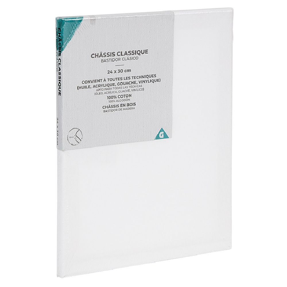 Canvas to paint on frame 24 x 30 cm