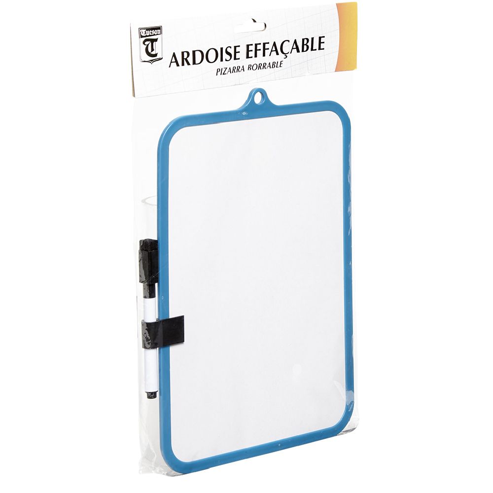 Tucson White and Blue Dry Erase Slate
