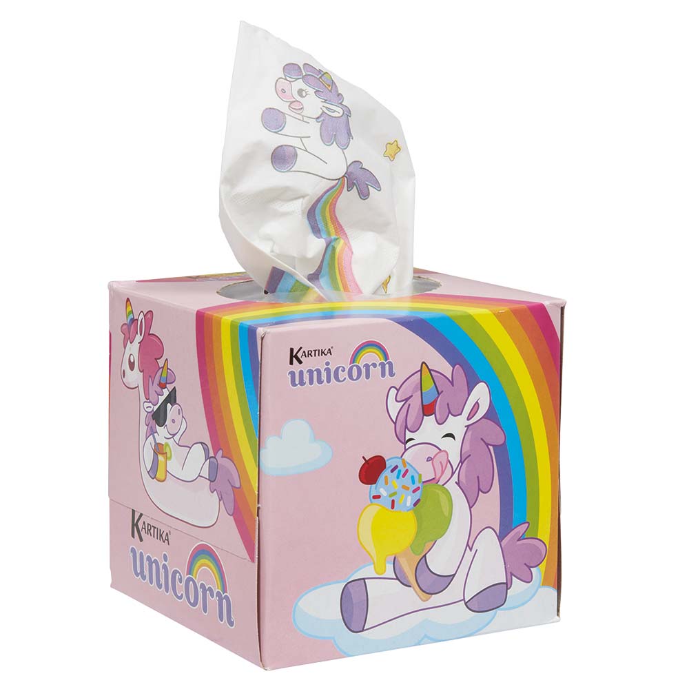 Box of 56 unicorn tissues
