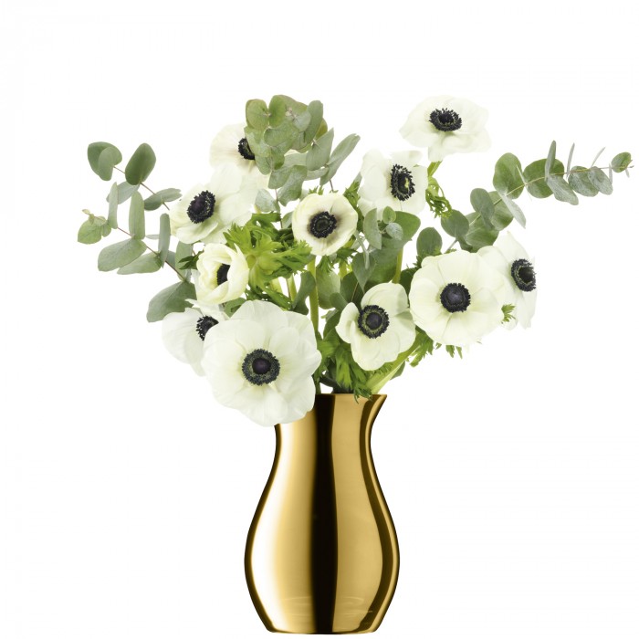 VAZO FLOWER METALLIC POSY VASE H18 GOLD