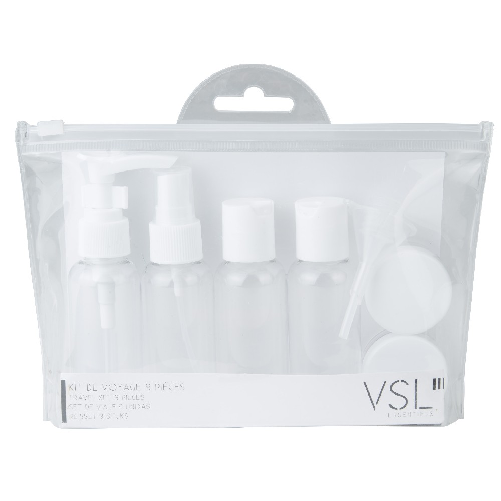 KOMPLET SHISHE UDHËTIMI ME 9 PJESË