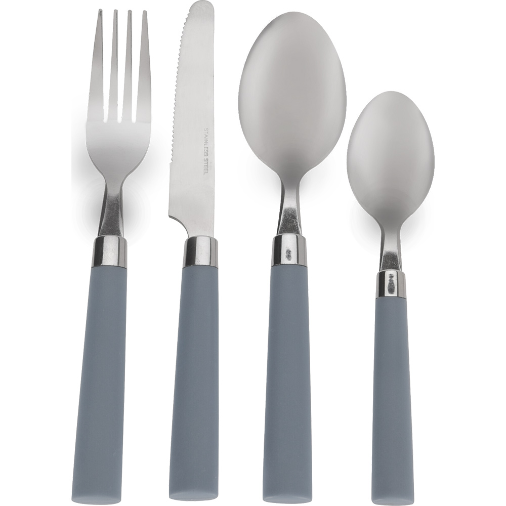 12-piece blue handle cutlery set