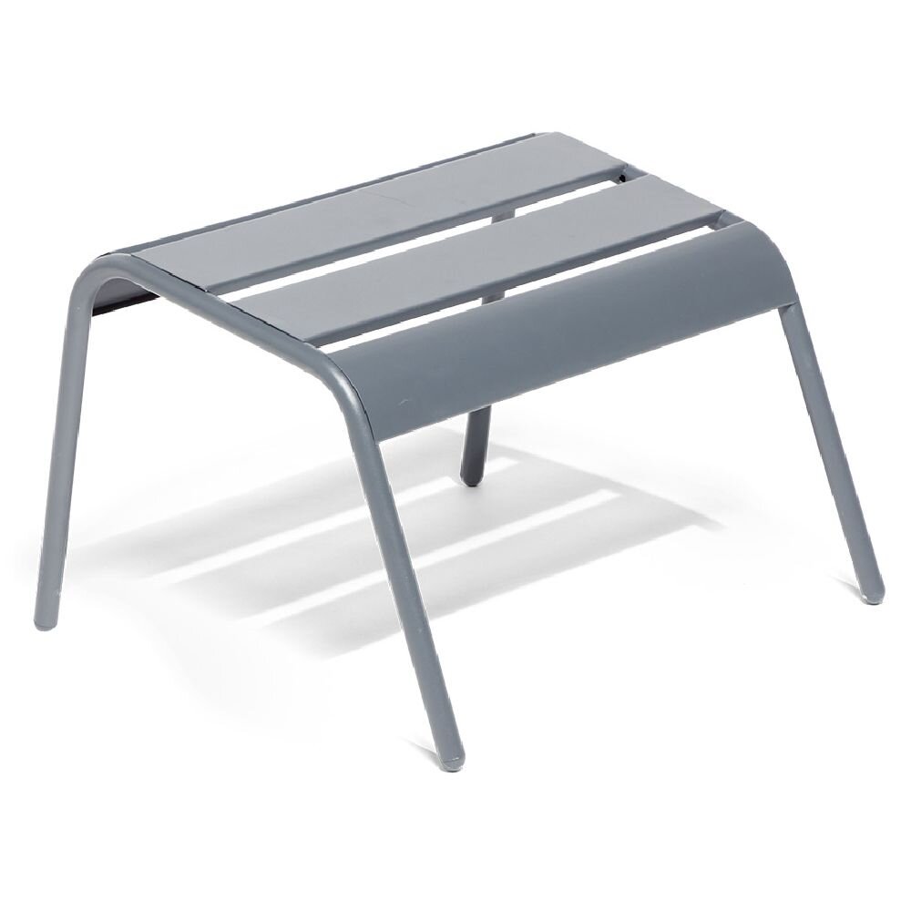 Fun metal footrest, grey, 48x45xH32cm