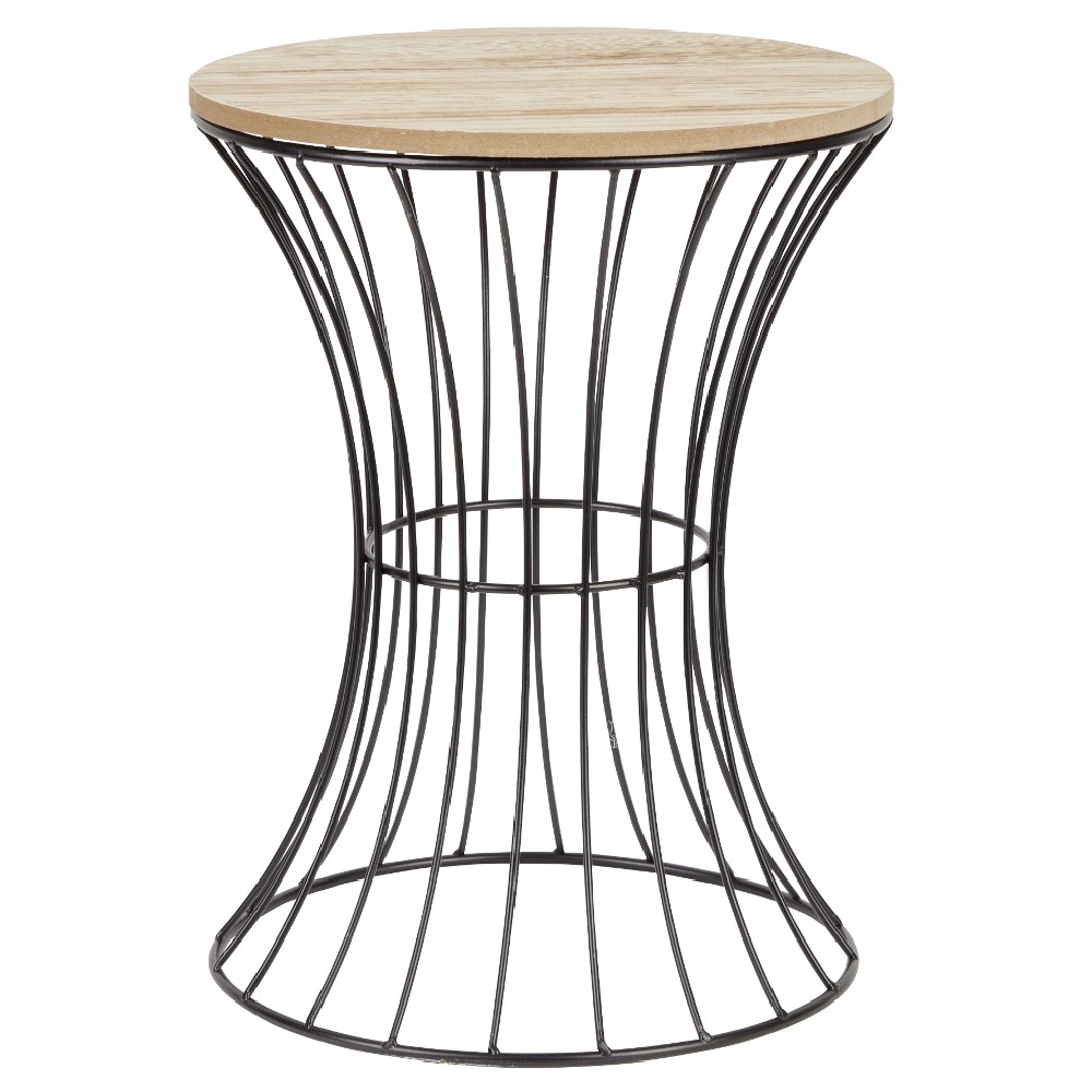 TAVOLINE METAL DHE DRU Ø 30 CM X H 39,5 CM