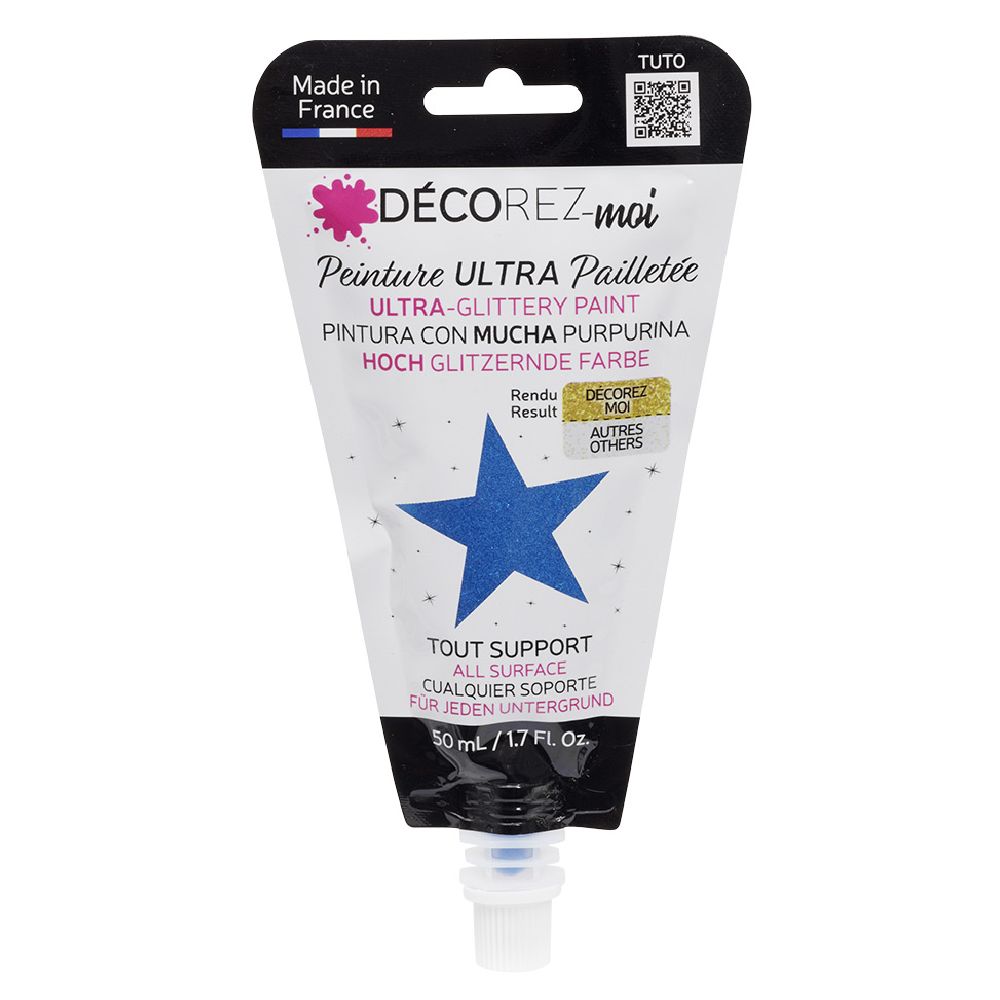 BOJË BLU GLITTER 80ML