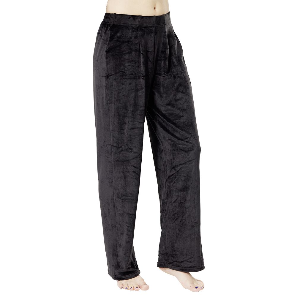 VELOUR PANTALON COL.2 NOIR