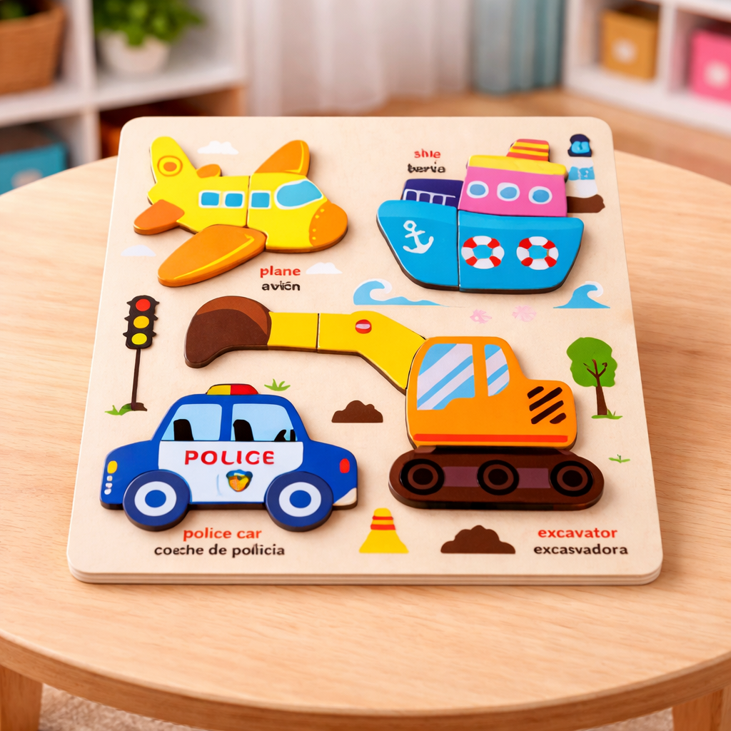 Lodër edukative nga druri