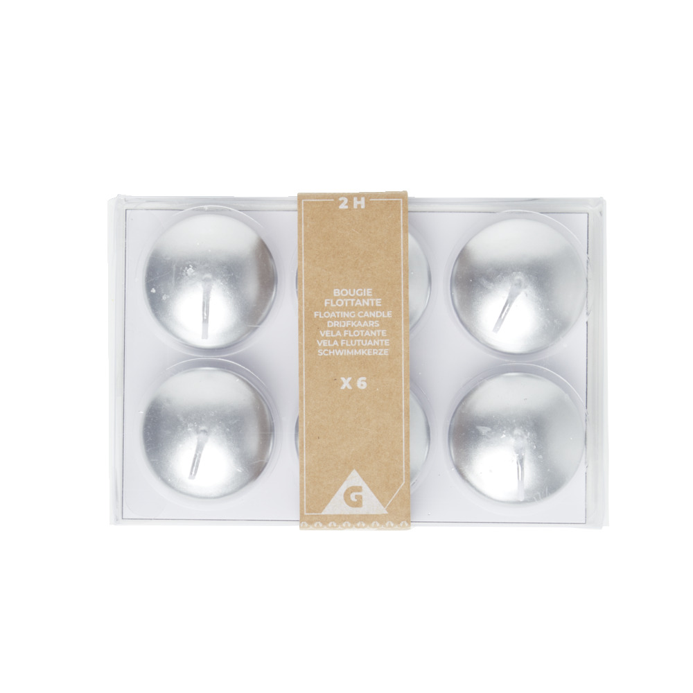 SET ME 6 QIRINJE ARGJENDI Ø4.5cm