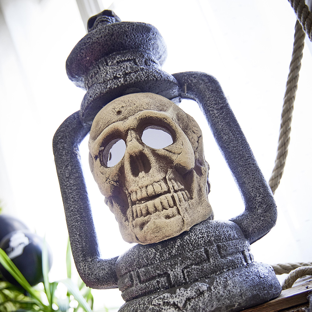 LLAMPE KAFKE PLASTIKE L49.5x31x24CM NGJYRE GRI