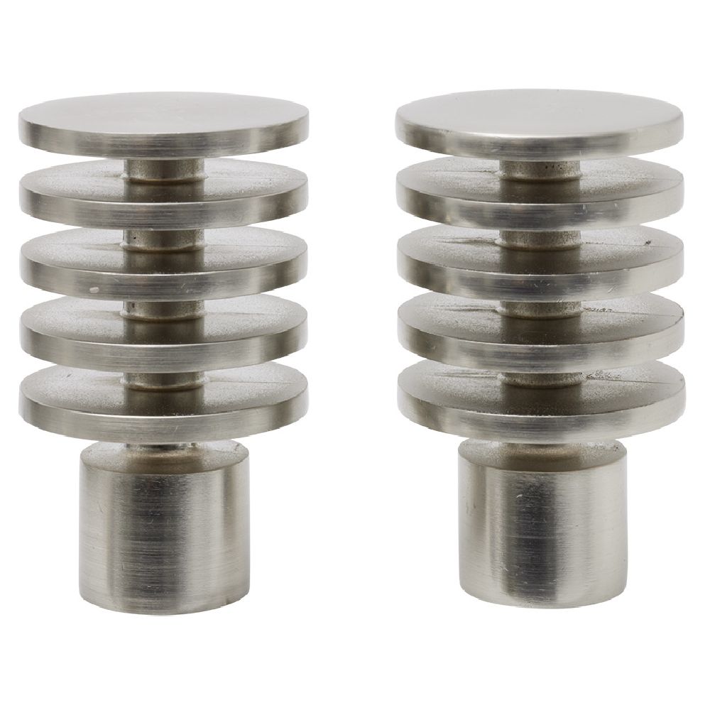 FUNDI I SHUFRËS SË PERDES Ø20MM ALUMINI I KREHUR X2