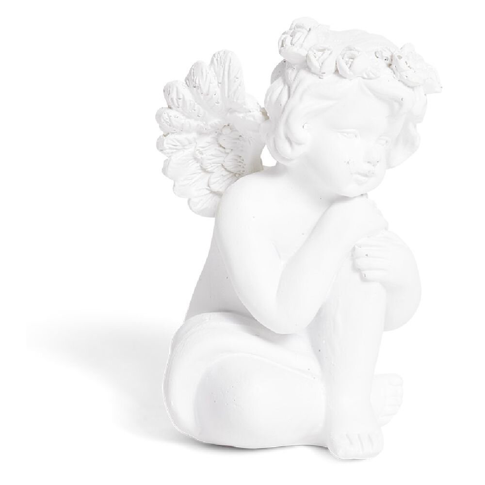 White plastic decorative angel - 6 models