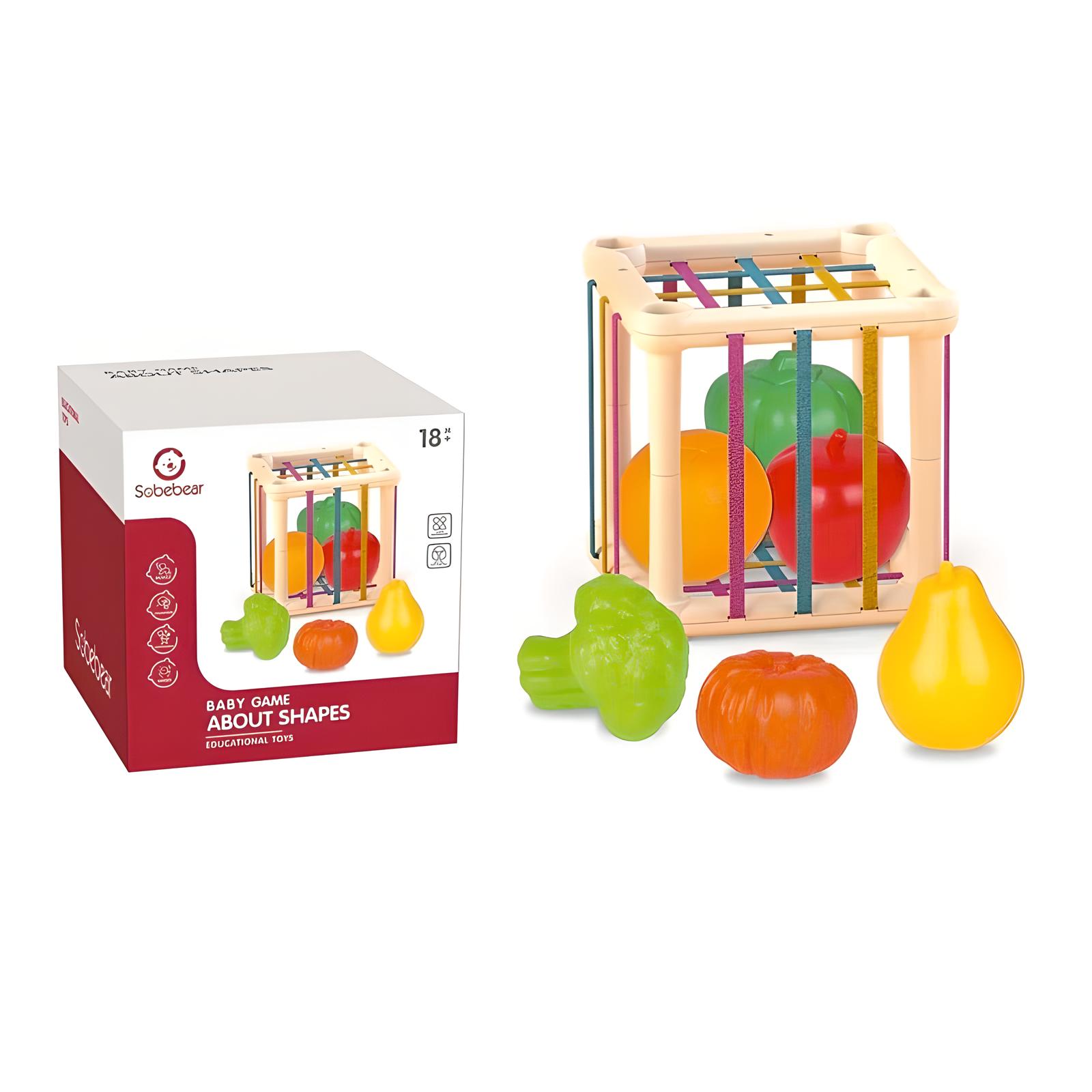 Lodër kuti druri me perime plastike 