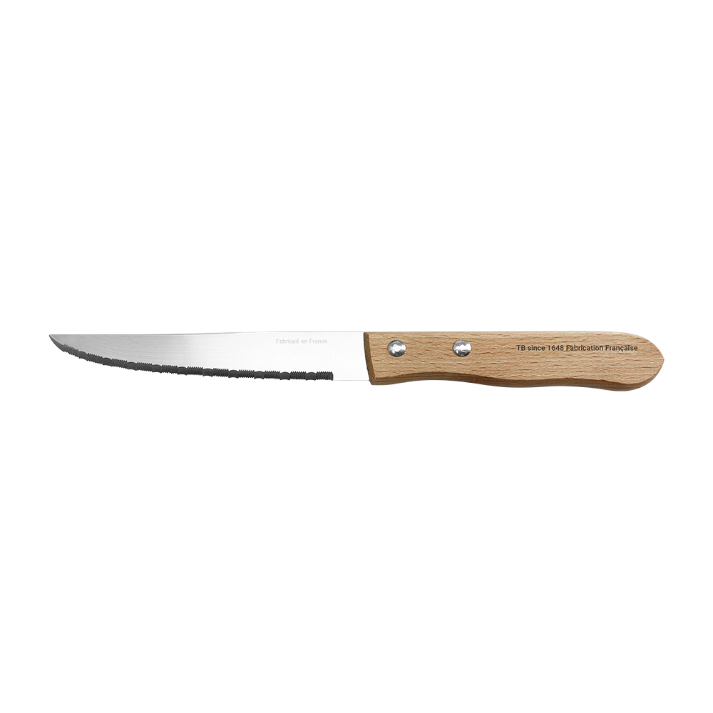 Beech handle steak knife