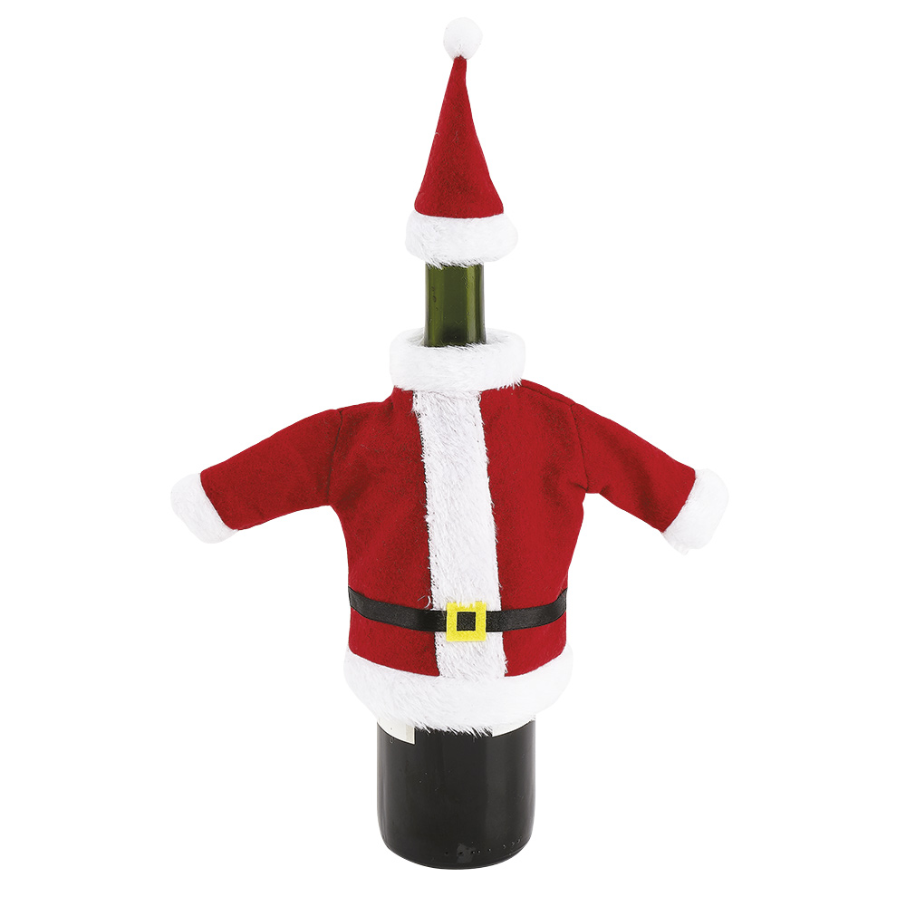 Christmas costume shaped wine bottle cover