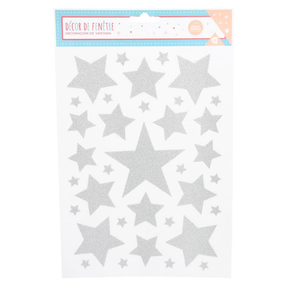 DEKORIMI ELEKTROSTATIK I DRITARES SË KRISHTLINDJES ME YLL OSE FLOK DËBORE