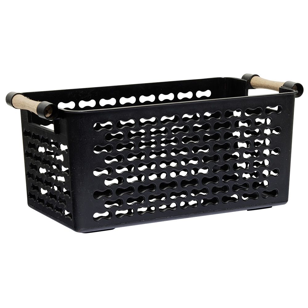 SHPORTA PLASTIKE ME DOREZË DRURI 4L