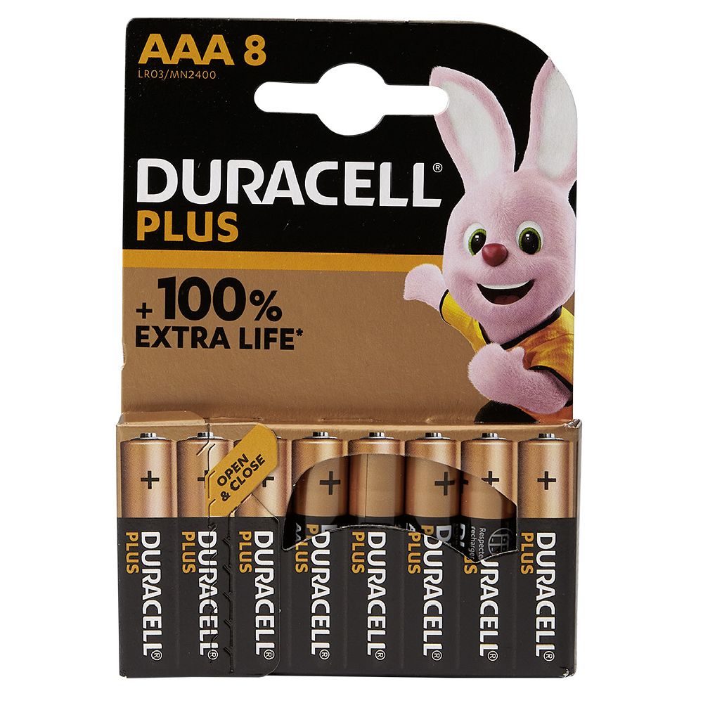 Duracell Plus AAA LR03 x8 battery