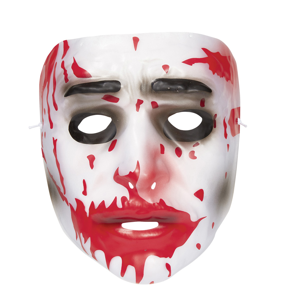 Adult Halloween mask semi-transparent dripping blood