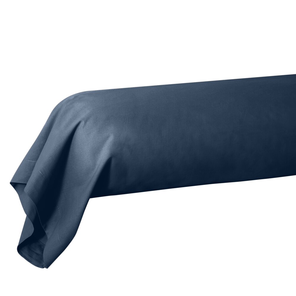 Bolster case 85x185cm 100% cotton navy blue