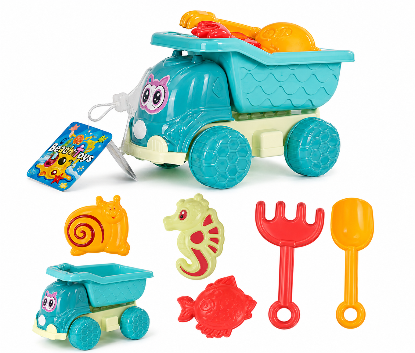 Set lodra plazhi në formë kamioni x6
