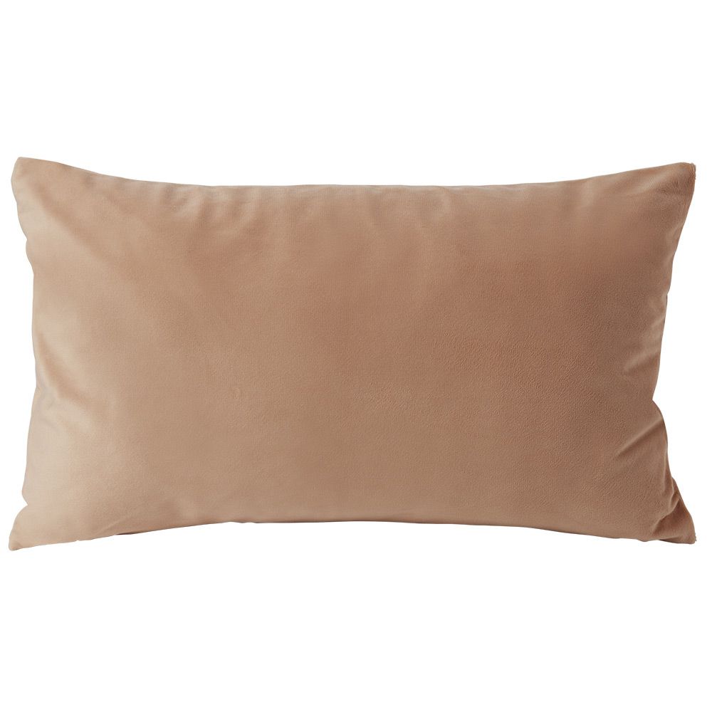 Orange velvet cushion cover 30x50cm