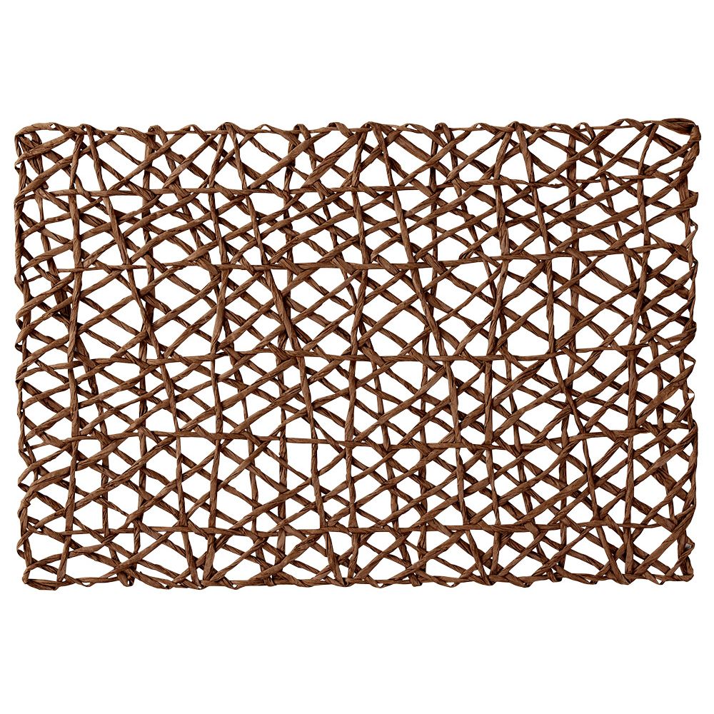 Brown wired rectangular placemat