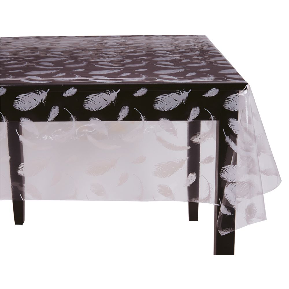 Coffee black oilcloth L. 140 cm