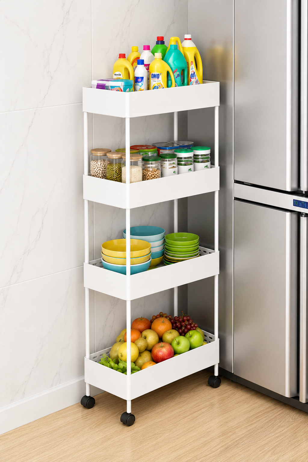 RAFT ORGANIZATIV NGA PVC ME 4 NIVELE