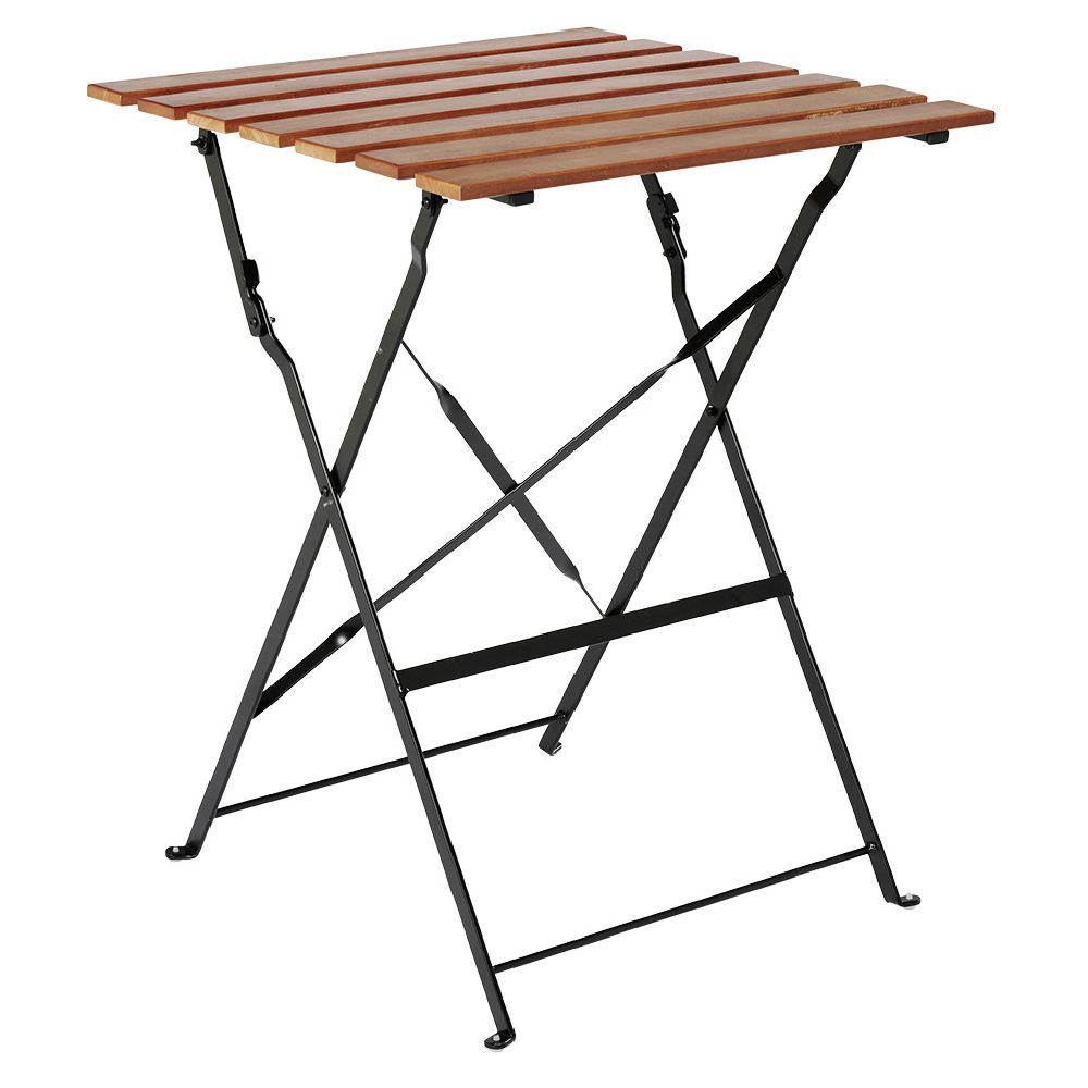 Bali folding garden table for 2 people, metal and wood