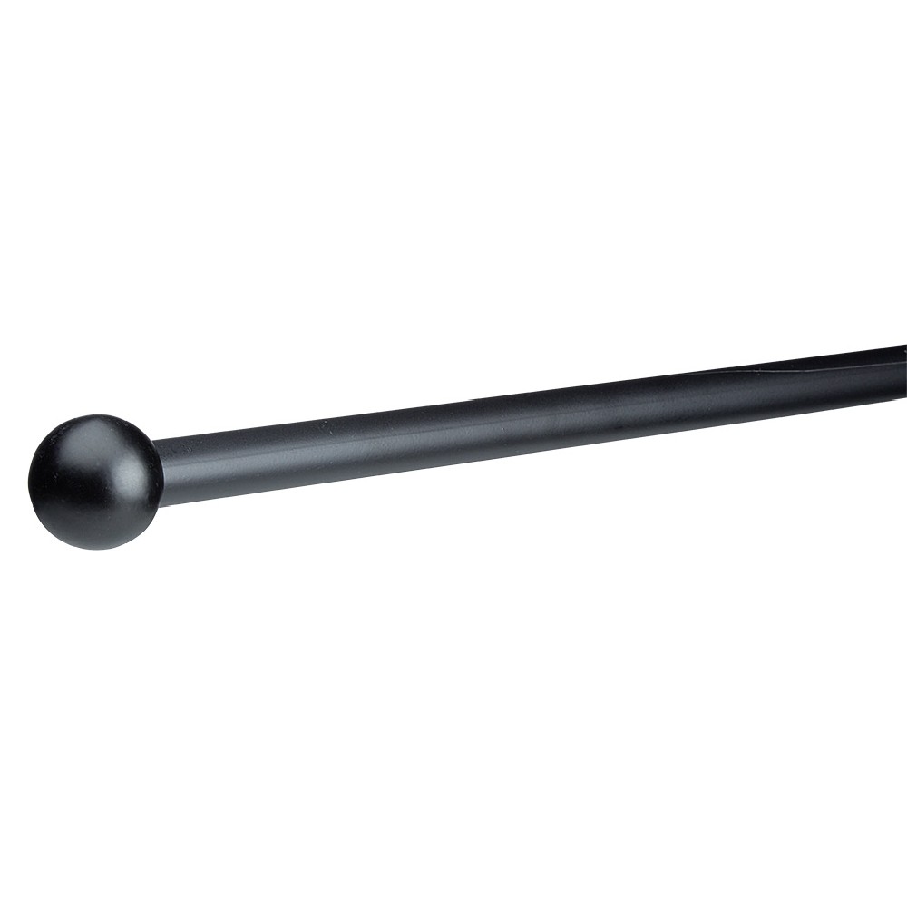 Black metal rod kit with round end cap