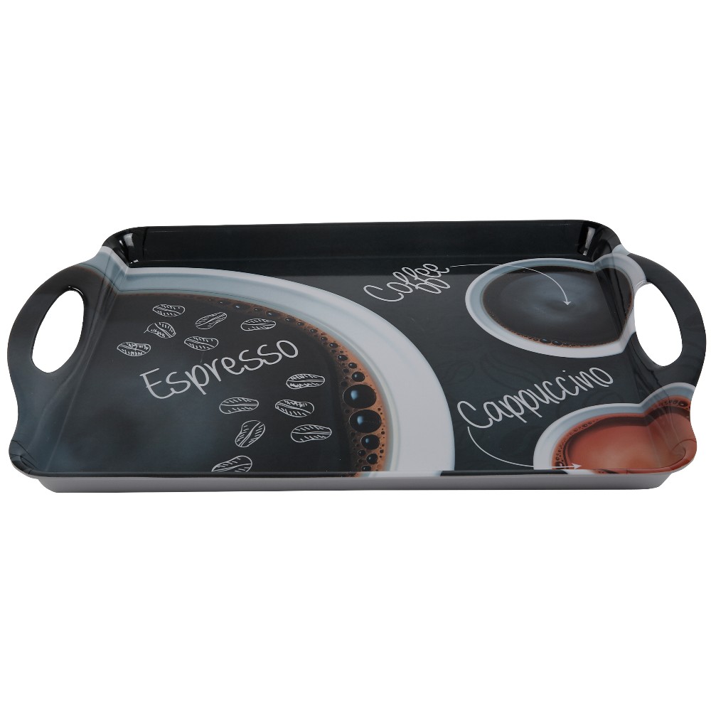 Coffee design tray with handles