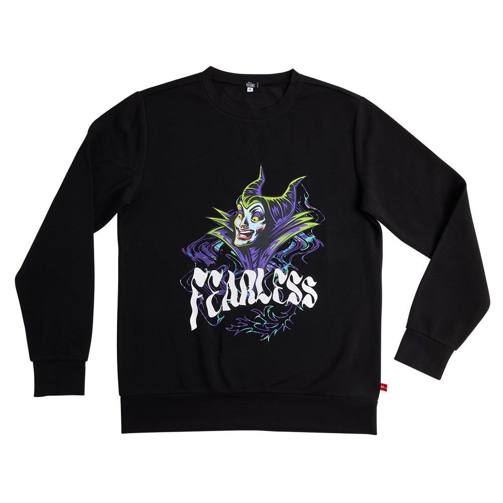 Disney Villains Maleficent Fearless Black and Purple Sweater - Size XL