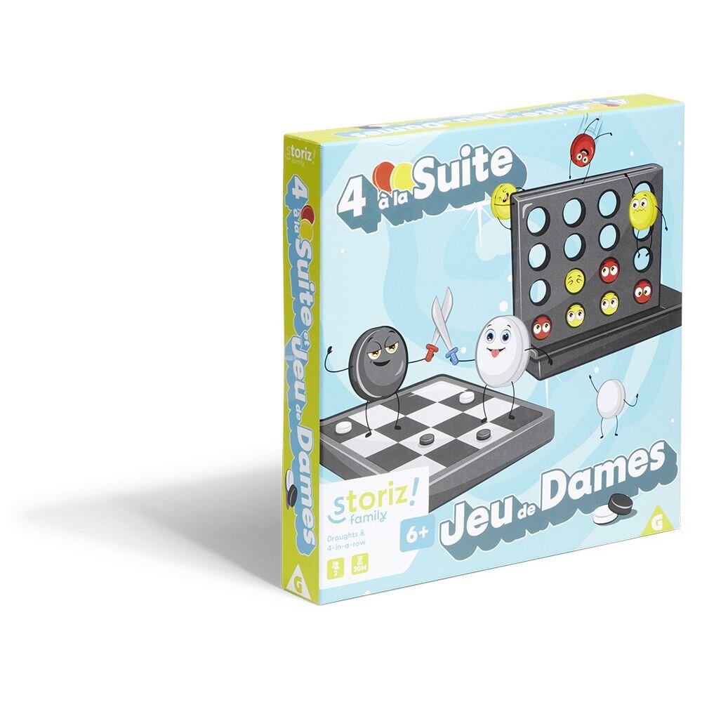 2-in-1 board game: checkers and 4 in a row