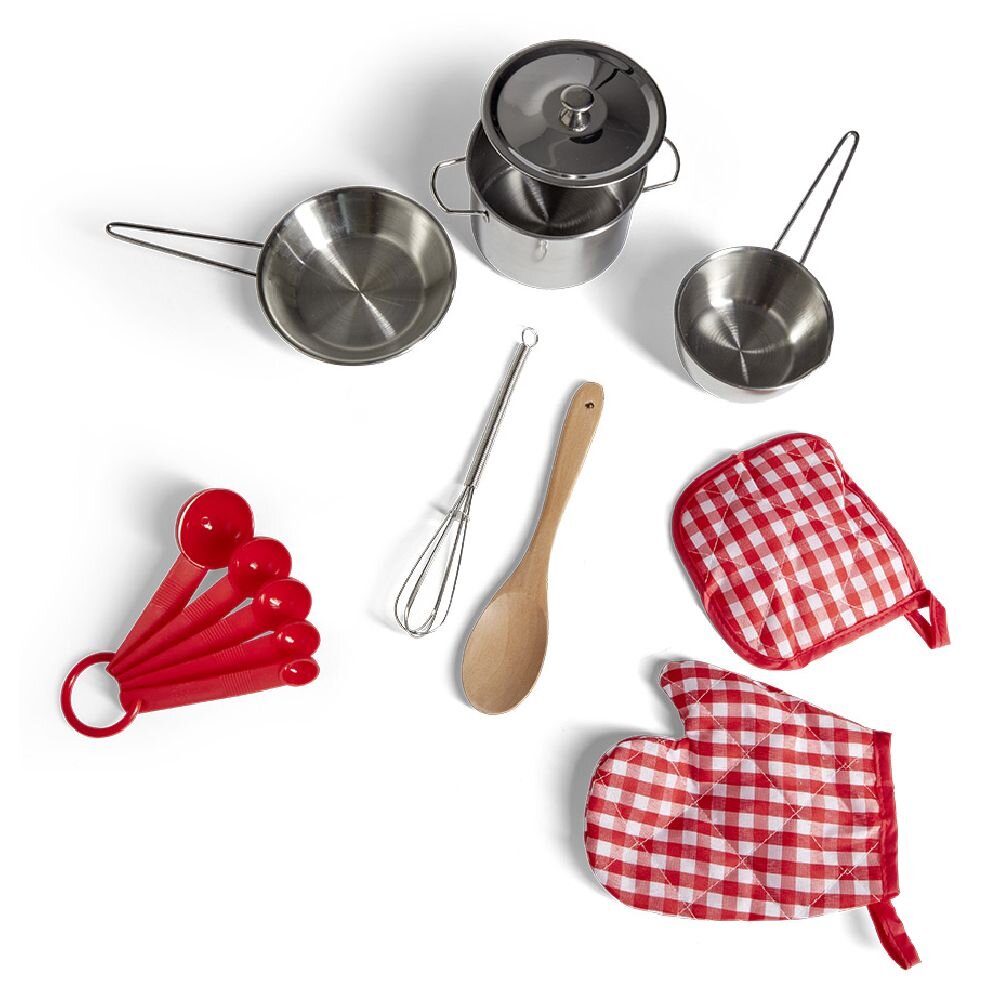 13-piece gray metal dinette